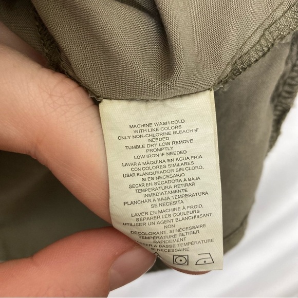 Thread & Supply T-Shirt Dress green pockets has a couple of spots see pics M - Picture 10 of 11